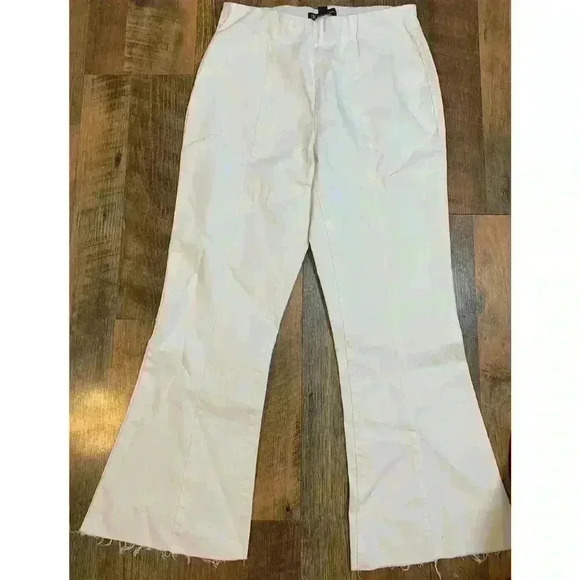 Inc International Concepts Womens High Rise Crop Flare Pull-On White Jean Size 4 - Picture 4 of 5